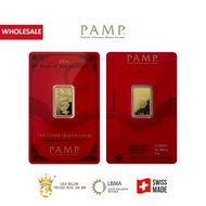 PAMP Suisse 2024 Lunar Dragon 5g Gold Bar 999.9 (Free Gold Bar Envelope)
