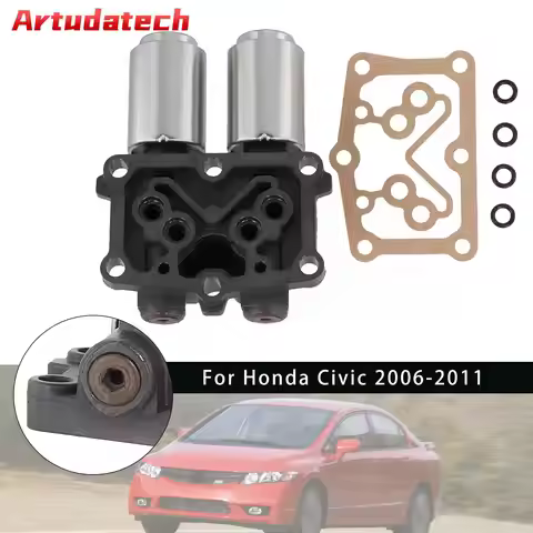 Artudatech Transmission Dual Linear Solenoid 28260-RPC-004 For Honda Civic 2006 2007 2008 2009 2010 