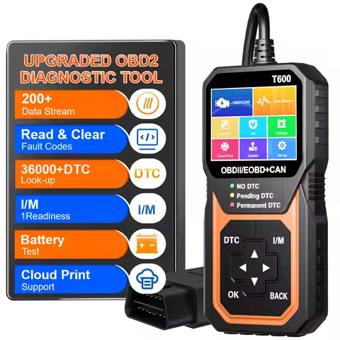 T600 Car Auto Diagnostic Tool OBDII Scanner BD2 Code Reader Work For All Cars Clear/Erase Codes YM10
