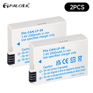 แบตเตอรี่แบบชาร์จไฟได้ CITYORK LP-E8 LP E8 + เครื่องชาร์จสำหรับกล้อง Canon EOS Rebel T3i T2i T4i T5i