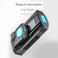 SMILING SHARK Rechargeable Work Light G911B COB Work Light Q5 * 2+COB Outdoor Flood Light with Rear 