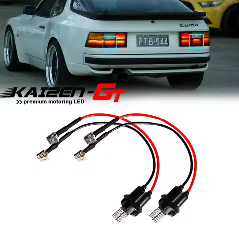 2PCS Red LED Add-On Extension Tail Lights Mod For 1977-1988 Porsche 924, For 1982-1991 Porsche 944, 