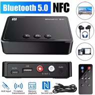 NFC Bluetooth 5.0 APP IR And AUX 3.5mmrca USB U Disk Hifi Stereo Wireless Adapter For Car Speaker