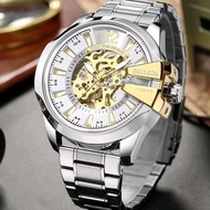 ESKLUSIF LIVE BUY 1 GET 1 JAM TANGAN PRIA BELLEDA 9473 RANTAI AUTOMATIC TANPA BATRAI JAM TANGAN ANTI