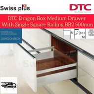 DTC Dragon Box Medium Drawer With Single Square Railing BB2 500mm