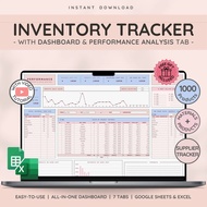 Logistic Inventory Product Materials Template Tracking Management Stock Tracker Small Business Resel