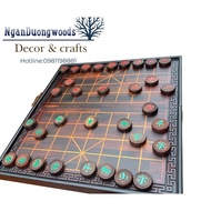 Chess board set and rosewood chess pieces