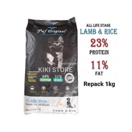 PWF Original Dog Food Lamb & Rice Repack 1kg