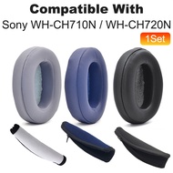 1Set Earpads Replacement For Sony WH-CH710N / WH-CH720N Headphone Headset Ear Pads Headband Cushion