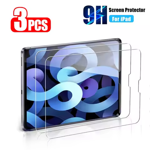 3pcs Tempered Glass Screen Protector For Apple IPad 10th Gen Pro 12.9 11 2022 2021 ipad 10.2 9th 8th