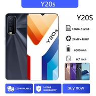 VIVI Y20s smart phone12GB+ROM512GB หน้าจอ 6.7 นิ้ว Android 10 แบตเตอรี่ 6000mAh เครื่องใหม่เอี่ยม มาซื้อเลย COD