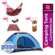 Camping Tent Complete Set 4/6 Person Family Camping Tent Easy Open Camp Tents Waterproof Outdoor