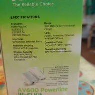 TP-LINK AV600 powerline wi-fi kit