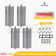 Pin Lithium Phosphate (LiFePo4) hoàn toàn mới chính hãng 100% model 32650 3.2V 6000mAh dung lượng 6A