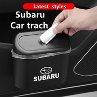 Car Trash Bin Hanging Vehicle Garbage Dust Case Box For Subaru XV Forester Outback WRX BRZ Impreza G