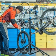 ชั้นซ่อมจักรยานแบบปรับได้พับได้ชั้นวางพับแนวตั้งชั้นวางจักรยานมืออาชีพเครื่องมือซ่อมจักรยาน bike hand Bicycle Repair Stand แท่นซ่อมจักรยาน