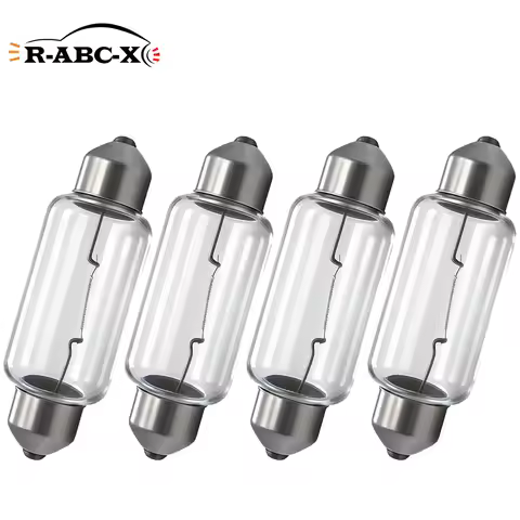 C5W C10W 44MM Festoon Bulb 6V 15W Warm White Interior Dome Reading Trunk Lamp Waterproof 4PCS Signal