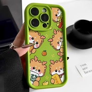 Good case 🔥ส่งจากไทยใน24ชม.🔥เคสไอโฟน11 Cute cartoon dragon New Straight Edge Phone case For IPhone 11 14 7Plus XR X 12 13 Pro Max 15PRO MAX 14 7 8 6s 6 Plus XS Max SE 2020 Simple Solid Candy Color Matte Liquid Silicone Phone Case