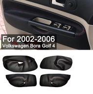สำหรับ VW Golf 4 MK4 Bora Jetta 1999 2000 2001 2002 2003 2004 2005ไมโครไฟเบอร์ Leatherr แผงประตูที่เท้าแขนภายในรถ