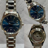 Keraton Jam Tangan Pria Omega Seamaster Aqua Terra Silver Plat Hijau Automatic Japan Movement Diamet