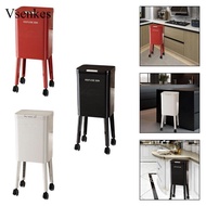 [Vsenkes] Push-to-open Kitchen Bin, 31 X 24 X 68.5 Cm, with Raised Feet. Lightweight PP Bin with Inn