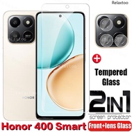 Honor 400 Smart 2025 2in1 9H Full Cover Screen Tempered Glass For Honor400 Honor 400 Smart 400Smart 