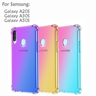 Samsung Galaxy A20S A30S A50S Casing Case Cover Rainbow Silicone TPU Soft Back Phone