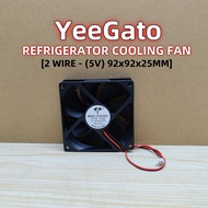 5V [92x92x25MM - 2 WIRE] REFRIGERATOR COOLING FAN COMPUTER ELECTRONIC INVERTER PC BOARD / ALAT KIPAS
