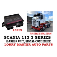 13PIN FLASHER UNIT , SIGNAL CONDENSER SCANIA 113 3SERIES 71401TB61,TH-S509, 1334196