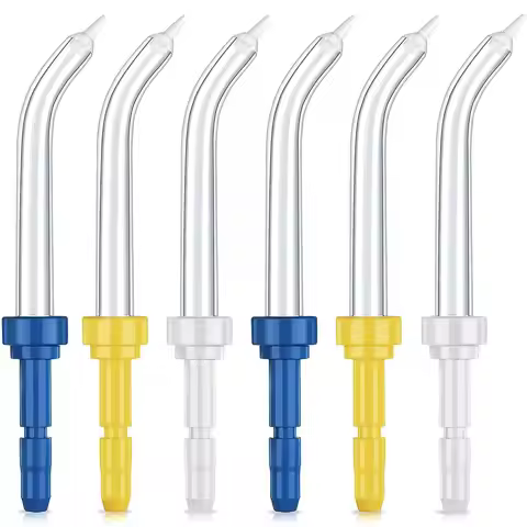 (6 Pik Pocket Tips) Replacement Periodontal/Pocket Tips for Waterpik Water Flossers and Other Brand 