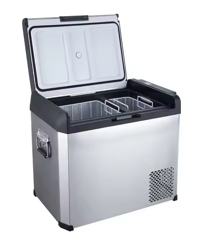 60L Portable Freezer Car Fridge Cooler Dual Zone Powerful Compressor Cooler for Camping Stainless St