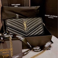 （海外美妝贈品包）YSL MONOGRAM信封包💕