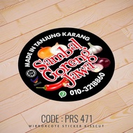 👉 10 SEN 3x3 cm/STICKER LABEL/PRA 471/LABEL PRODUCT