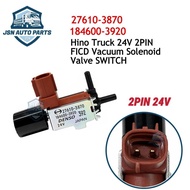 Denso FICD Vacuum Solenoid Valve 2PIN 24V 27610-3870 / 184600-3920 For Hino Truck