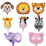 Animal Head Mini Foil Balloon Mini Animal Head Balloon/