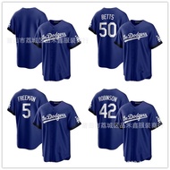 Same Day Delivery!Dodgers Jersey Dodgers Baseball Uniform 50/BETTS 5/34/Blue City Edition Jersey
