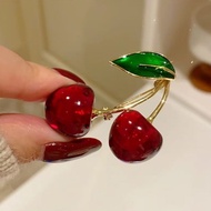 Fashion Cherry Brooch Blazer Fixed Accessories Banquet Ladies Gift Pin