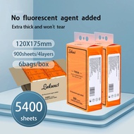 【6 PACKS】4 Ply Disposable Washcloth Deluxe Soft Facial Tissue Paper Wall Hanging Tisu Gantung Napkin