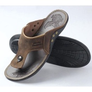 CUCI GUDANG SANDAL JAPIT PRIA KULIT SAPI HURLEY DAVIDSON