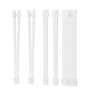 ชุดสายพ่วง CPU ถัก4มม. 24Pin 1ชิ้น/CPU EPS 8Pin 4 + 4Pin/2ชิ้น GPU 8Pin PCI-E Power สายพ่วง S