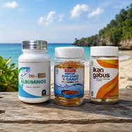 Albuminos Neo Albumino Snakehead Fish Oil Plus Golden Sea Cucumber 60 Capsules for Fast Drying Wound