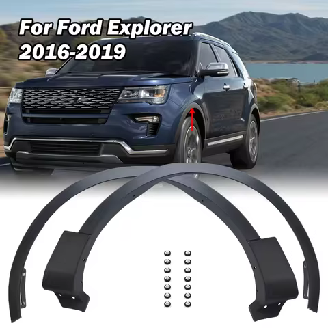 Front Wheel Fender FlaresTrim Moulding For Ford Explorer 16 -19 Arch MudGuards FB5Z16039AB FB5Z16038