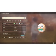 Pokemon Legends: Arceus - 6IV Rowlet