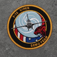 F16 VIPER DEMOTEAM VIPER Squadron Armband Flight Jacket Badge Embroidered Velcro Epaulet
