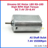 Dynamo DC Motor RS180 RS-180 180 DC 7.4V 3V-8.4V High Speed RPM High Torque