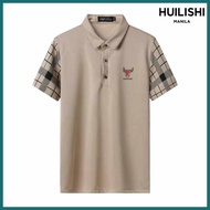 HUILISHI]SSHigh'N}quality$Ct^Korean/vN^casual/eX^men's/yy^short/Dc^sleeve/Ph_polo shirt