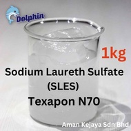 SLES Sodium Lauryl Ehther Sulphate 70% [1kg/500 gram] Texapon N70 Sodium Laureth Sulphate (Ready Sto