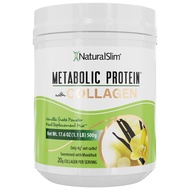 Metabolic Protein Powder with Collagen Vanilla - Hydrolyzed Collagen Protein Powder for Hair, Skin, 