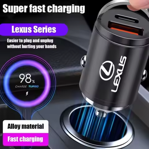 Car Mini Stealth Charger USB Type-C Fast Charging Adapter Accessories For Lexus IS250 IS200 CT200h G