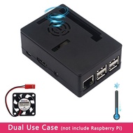 Raspberry Pi 3 B+ Case Plastic ABS Case Shell Box + 5V Cooling Fan for Raspberry Pi 3 3.5 inch Touchscreen